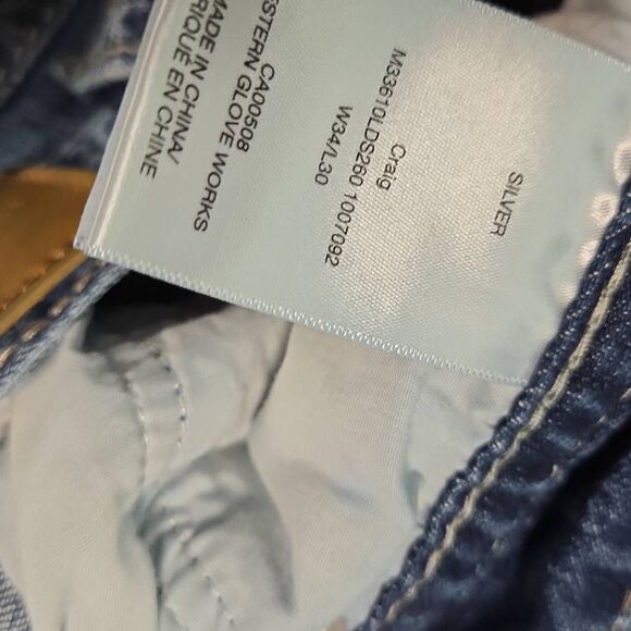 SILVER Jeans Co. Craig Classic Fit Bootcut Jeans Men’s 34x30 - Picture 5 of 11